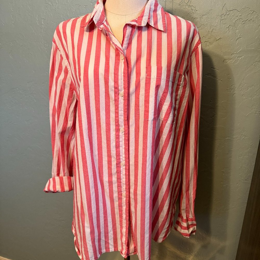 J Crew Lightweight Cotton-Blend Shirt, Size XL